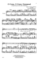 Johann Sebastian Bach, O Come, O Come, Emmanuel SATB, Solo, Keyboard Chorpartitur