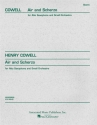 Henry Cowell, Air and Scherzo Alto Saxophone and Chamber Orchestra Partitur