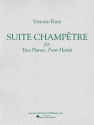 Vittorio Rieti, Suite Champtre (set) Piano, 4 Hands Buch