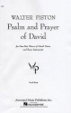 Walter Piston, Psalm And Prayer Of David SATB Chorpartitur