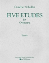 Gunther Schuller, 5 Etudes for Orchestra (1966) Orchestra Partitur