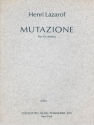 Henri Lazarof, Mutazione (1967) Orchestra Partitur