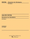 Walter Piston, Concerto For Orchestra Orchestra Partitur