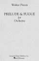 Walter Piston, Prelude And Fugue For Orchestra Orchestra Partitur