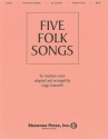 Five Folk Songs Medium Voice Buch