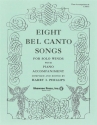 Eight Bel Canto Songs for Winds- Klavier Buch