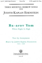 Judith Kaplan Eisenstein, Ba-arov Yom When Night Is Nigh SATB a Cappella Chorpartitur