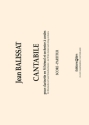 Jean Balissat, Cantabile Clarinet and String Ensemble Partitur
