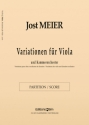 Jost Meier, Variationen Viola and Chamber Orchestra Partitur