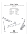 Missa festiva for mixed chorus and orchestra score and instrumental parts