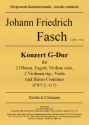 Konzert G-Dur FWV L.G5 fr 2 Ob, Fag, Vl solo, 2 Vl rip, Viola, Bc Partitur und Stimmen