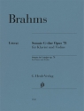 Sonate  G-Dur op. 78 fr Violine und Klavier