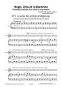 Hugo: Zola et la Baronne Mixed Choir, Narrator and Ensemble Vocal Score