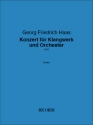 Konzert fr Klangwerk und Orchester Orchestra Score