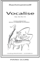 Vocalise - Op. 34 No. 14 Bass Clarinet and Piano Buch + Einzelstimme(n)