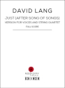 Just (After Song of Songs) Voices and String Quartet Score