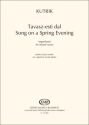 Song on a Spring Evening SATB Choral Score
