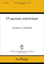 O sacrum convivium SATB A Cappella Choral Score