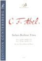7 Berliner Trios Nr. 1 G-Dur und Nr.2 D-Dur fr 2 Traversflten und Basso Partitur und Stimmen