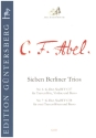 7 Berliner Trios Nr. 6 G-Dur und Nr.7 G-Dur fr 2 Traversflten und Basso Partitur und Stimmen