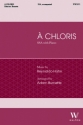 A Chloris SSA and Piano Choral Score