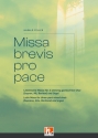 Missa brevis pro pace  fr gem Chor (SABar) und Orgel Chorpartitur