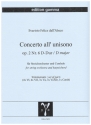 Concerto all'unisono op. 2 Nr. 6 D-Dur fr Streichorchester und Cembalo Partitur