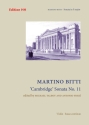 Cambridge' Sonata No. 11 violin & basso continuo Full score and  parts
