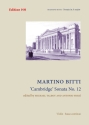 Cambridge' Sonata No. 12 violin & basso continuo Full score and  parts
