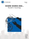 Where Words End... (c/b score) Symphonic wind band