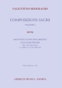 Composizioni sacre, volume 1 Coro e Organo, Coro a Cappella Partitura
