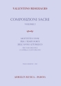 Composizioni sacre, volume 2 Coro e Organo, Coro a Cappella Partitura