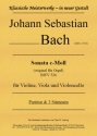 Sonata c-Moll fr Streichtrio BWV 526
