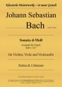 Sonata d-Moll fr Streichtrio BWV 527
