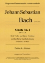 Sonate Nr. 2 fr 2 Va & BC mit bezifferter Cembalostimme