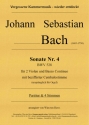 Sonate Nr. 4 fr 2 Va & BC mit bezifferter Cembalostimme