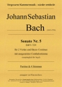Sonate Nr. 5 fr 2 Va & BC mit ausgesetzter Cembalostimme