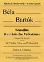 Sonatina Rumnische Volkstnze (original fr Klavier) (1915) fr Streichtrio