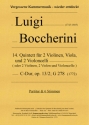 14. Quintett fr 2 Violinen, Viola und 2 Violoncelli, C-Dur, op. 13/2' G 278
