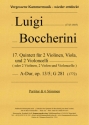 17. Quintett  A-Dur op. 13,5 G 281 fr 2 Violinen, Viola und 2 Violoncelli Partitur und Stimmen