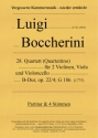 28. Quartett fr 2 Violinen, Viola und Violoncello, B-Dur, op. 22-4, G 186