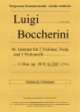 46. Quintett fr 2 Violinen, Viola und 2 Violoncelli, C-Dur, op. 28/4' G 310