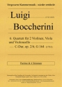 6. Quartett fr 2 Violinen, Viola und Violoncello, C-Dur, op. 2, Nr. 6, G 164