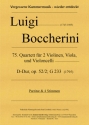 75. Quartett fr 2 Violinen, Viola und Violoncello, D-Dur, op. 52-2, G 233