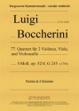 77. Quartett fr 2 Violinen, Viola und Violoncello, f-Moll, op. 52-4, G 235