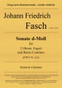 Sonate d-Moll fr 2 Oboen, Fagott und Basso Continuo  (FWV N: d 2)