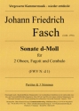 Sonate d-Moll fr 2 Oboen, Fagott und Cembalo (FWV N: d 1)