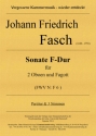 Sonate F-Dur  (FWV N: F 6) fr 2 Oboen und Fagott Partitur und Stimmen