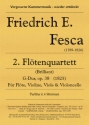 Fltenquartett G-Dur Nr.2 op. 38 fr Flte, Violine, Viola und Violoncello Partitur und Stimmen