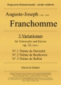 3 Variationen fr Violoncello und Klavier, op. 22